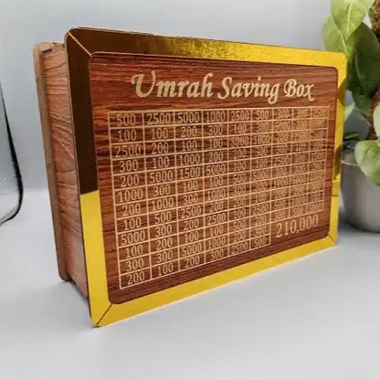 Wooden Umrah Saving Box