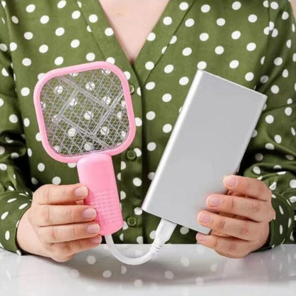 Mini Usb Electric Mosquito Racket, Rechargeable Summer Fly Swatters Trap,